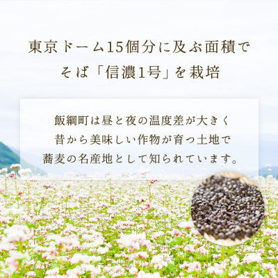 信州そば 生そば ( 半生 ) 6食 セット そばつゆ付