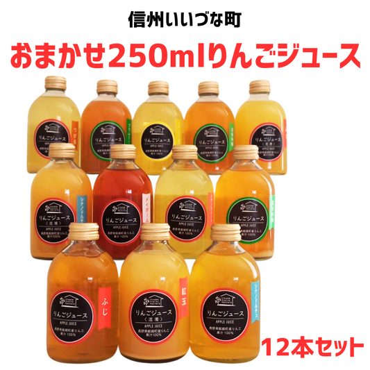 おまかせ250mlりんごジュース12本セット
